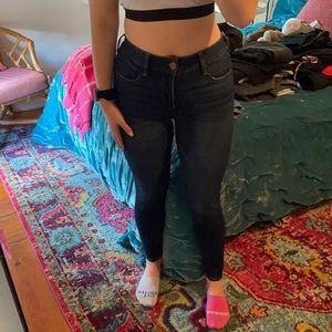 American eagle high waisted blue skinny jeans